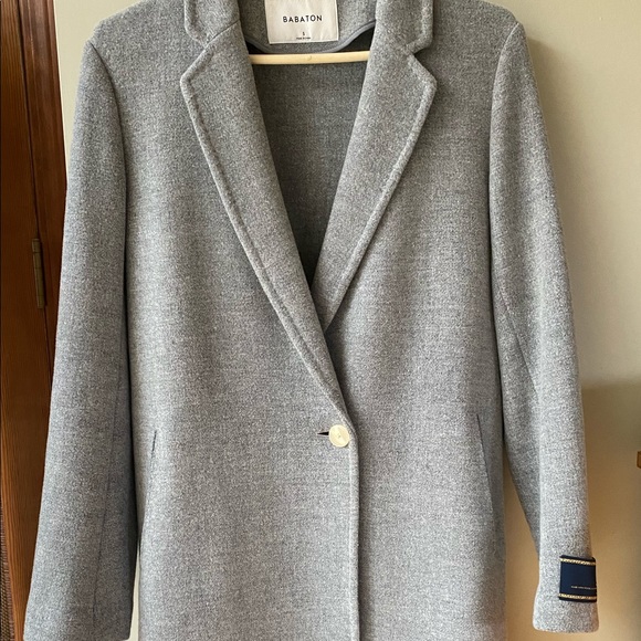 Aritzia Stedman Wool Coat Grey Size Small - Picture 7 of 10